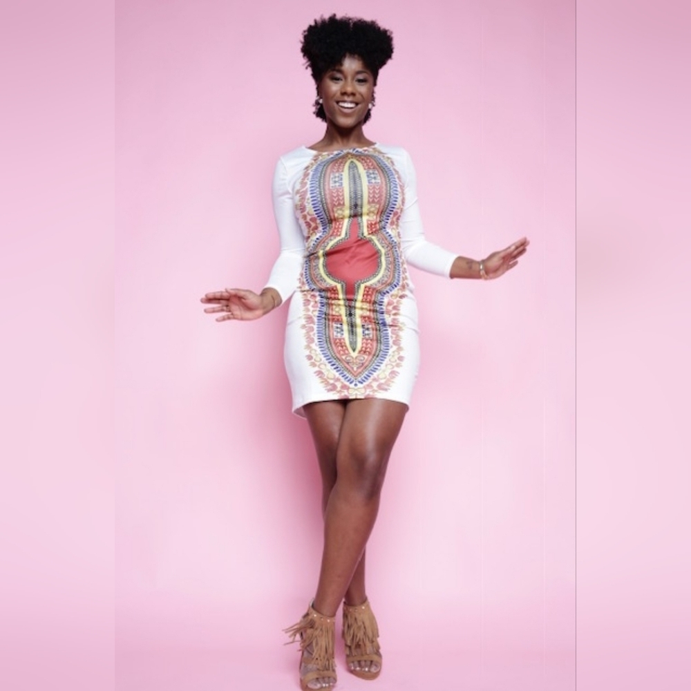 African Dashiki Print Dress